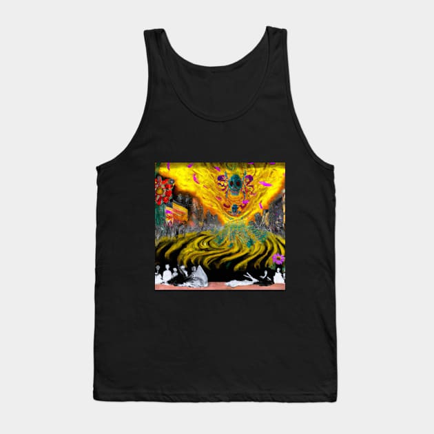 DAY OF THE DEAD SKULL MURAL2 Tank Top by Art Unplugged